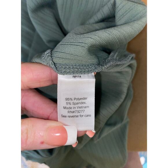 NWT $50 Nine West size XL Sage Green Long Sleeve Midi/Maxi Dress - Picture 11 of 12